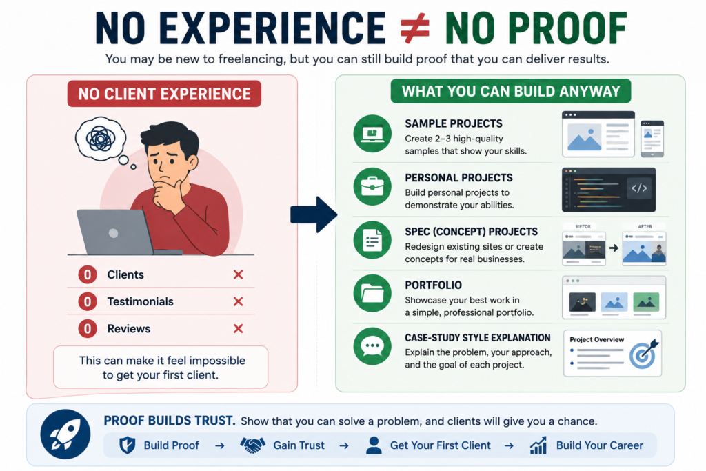 Freelance sample work ideas for beginners with no experience