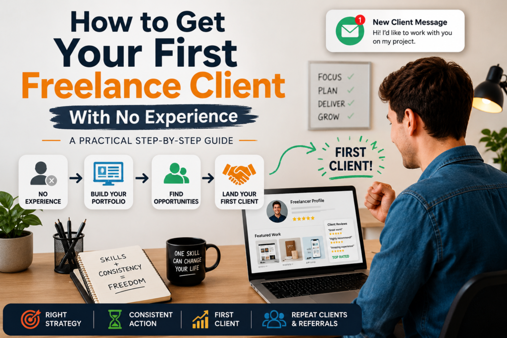 How to get your first freelance client with no experience