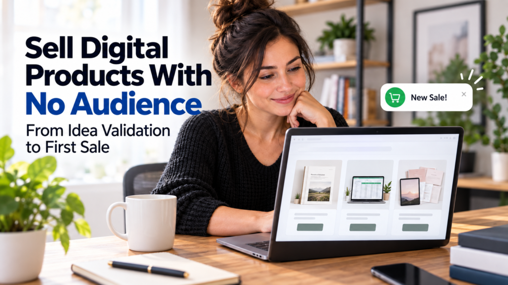 How to sell digital products online with no audience